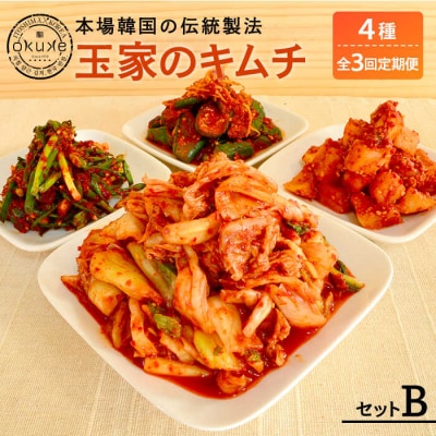 【全3回定期便】玉家のキムチセットB[AAE011]