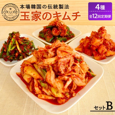 【全12回定期便】玉家のキムチセットB [AAE013]