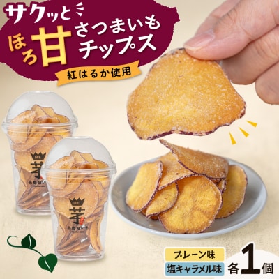 入江農園 さつまいもチップス(2種各1個)2個 糸島市 / いとのKIKORI [AFR003]
