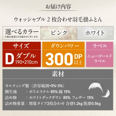 ダブル ウォッシャブルふとん【ラフラン/増量タイプ】 糸島市 / くじめ屋 [ADP009]