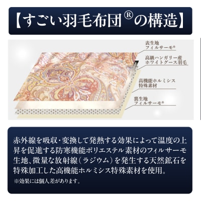 すごい羽毛布団(R)【肌掛け/シングルサイズ/カサブランカ】 糸島市 / くじめ屋 [ADP017]