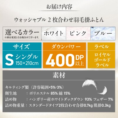 シングル ウォッシャブルふとん【エスプレ/スタンダード】 糸島市 / くじめ屋 [ADP021]