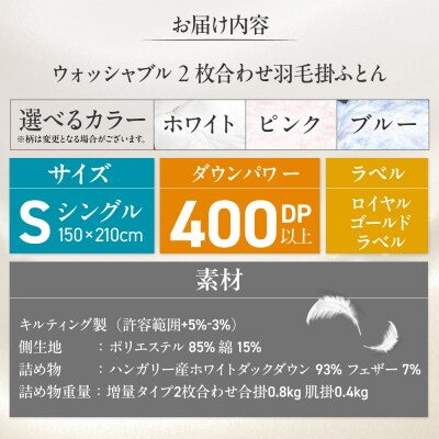 シングル ウォッシャブルふとん【エスプレ/増量タイプ】 糸島市 / くじめ屋 [ADP022]