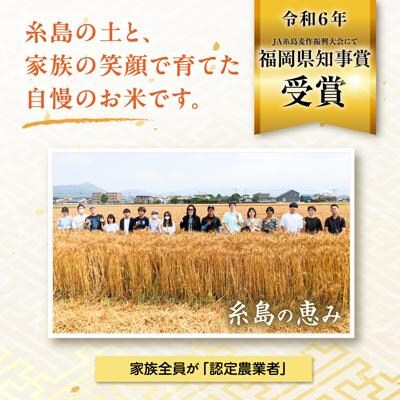 【全12回定期便】 にこまる 玄米品質1等米 白米 10kg 糸島市産 [AGR013]