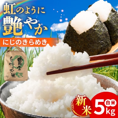 にじのきらめき 白米 5kg 糸島市産 糸島市 / 糸島の恵み コメ こめ ご飯 [AGR004]