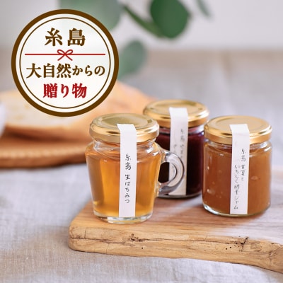 糸島産 生はちみつとくだもの酵素ジャムセット 糸島市 / 糸島げんき工房 [AKR006]