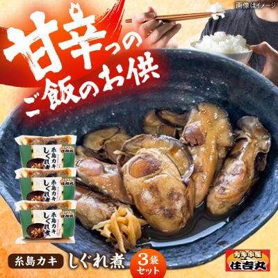 糸島カキのしぐれ煮 3個セット 糸島市 / カキ小屋 住吉丸 [ACJ015]
