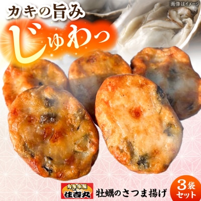 牡蠣のさつま揚げ 3個セット 糸島市 / カキ小屋 住吉丸 [ACJ016]