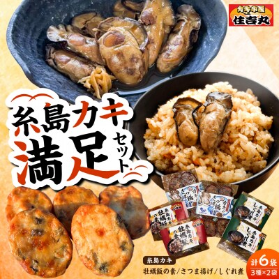 糸島カキ 牡蠣飯の素 さつま揚げ しぐれ煮 各2個セット [ACJ019]