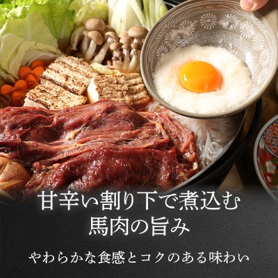 桜鍋セット6人前!ヘルシー馬肉ですき焼き★若丸特製濃縮割り下付き!お肉は200g×3パックで便利!