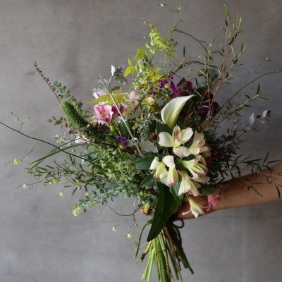 【毎月定期便】添える　季節のおまかせブーケ(Sサイズ)全12回