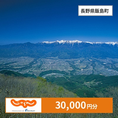 【じゃらんふるさと納税クーポン】 長野県飯島町でつかえる30,000円 クーポン