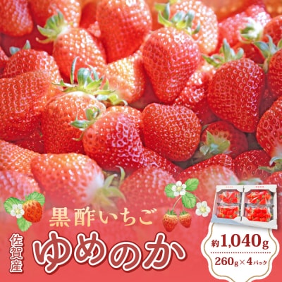 黒酢いちご(ゆめのか) レギュラーパック260g×4パック　NB22