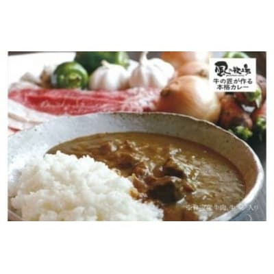 風の牧場「牛の匠が作る本格カレー」とお米セット 　O25