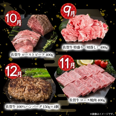 佐賀牛 毎月お楽しみ便 12回コース 定期便 12ヶ月 V2