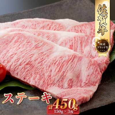 佐賀牛 ステーキ450g(150g×3枚)　Q9
