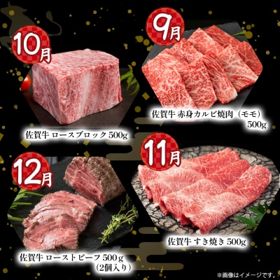 佐賀牛 毎月プレミアム定期便 12回コース 定期便 X8