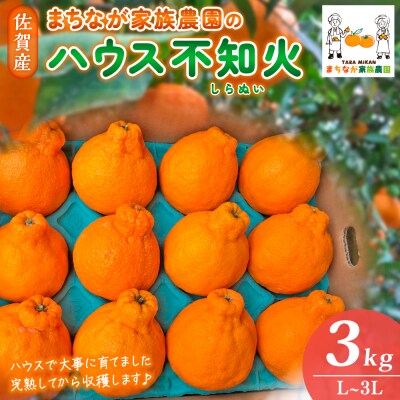 まちなが家族農園のハウス不知火(しらぬい)3kg M64x1