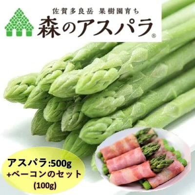 朝採れ 「森のアスパラ」とこだわりのベーコンセット