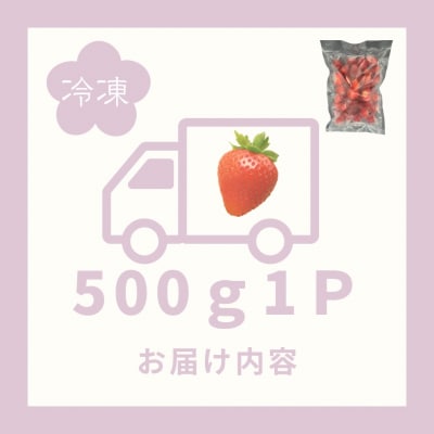 訳あり!太良町産「ゆめのか」冷凍いちご500g×1袋 LB21