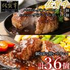 佐賀牛ハンバーグ　デミ・プレーン 36個 PE6