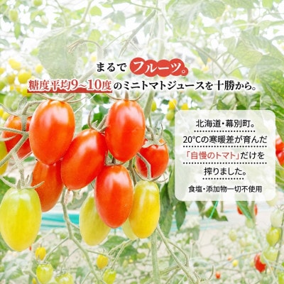 十勝 幕別産ミニトマトジュース赤720ml×1本・黄180ml×4本 セット[53691421]