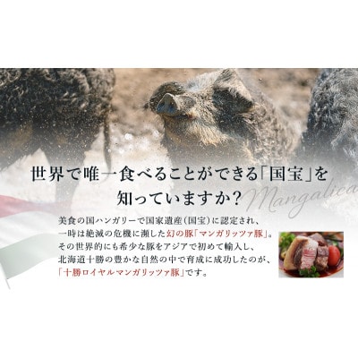 国宝・十勝ロイヤルマンガリッツァ豚 ロース肉 400g 塩しゃぶしゃぶセット[53691176]