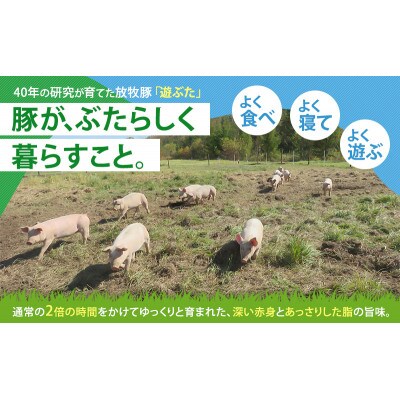 [53690801]北海道十勝の放牧豚「遊ぶた」しゃぶしゃぶ2kgセット