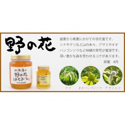 北海道産 野の花蜂蜜(百花蜜)1kgパック入り[53691193]