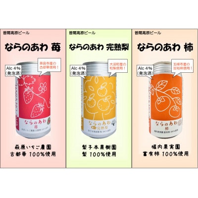 奈良県のフルーツビール　アソート9本セット　要冷蔵　クラフトビール飲み比べ