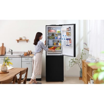 ファン式冷蔵庫 274L IRSN-27A-B ブラック 冷蔵庫 冷凍庫[53750516]