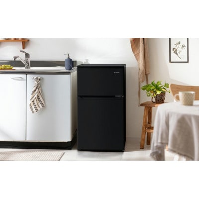 冷蔵庫90L IRSD-9B-B ブラック 冷凍冷蔵庫 コンパクト ひとり暮らし[53750571]