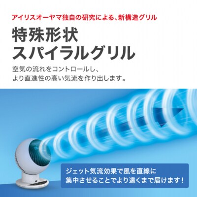 サーキュレーター8畳首振りマカロン型(グレー)PCF-MKM15-H アイリス[53750734]