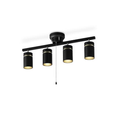 シーリングライト LED 照明 4灯 マットブラック CE4LA-22SS-MB[53751025]