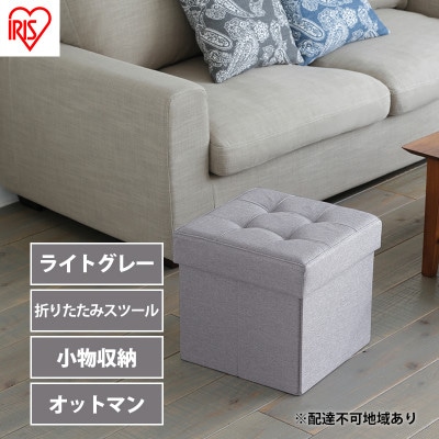 スツール 収納 フタ付き 一人掛け レギュラー SSTR-38 ライトグレー[53752345]