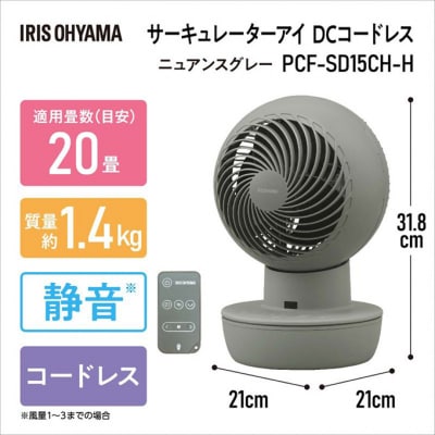 type-c給電サーキュレーターPCF-SD15CH-Hニュアンスグレーアイリス[53751899]