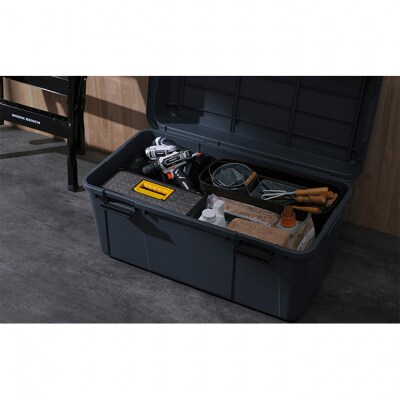 収納 ワイドストッカー 92L 5個セット AZ-860 グレー アウトドア[53751995]