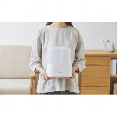 スチーム式加湿器 120ml AHM-H12B-C アイボリー[53752024]