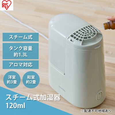 スチーム式加湿器 120ml AHM-H12B-G フォググリーン スチーム式[53752026]