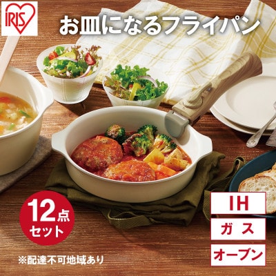フライパン セット 12点 セット 取っ手が取れる DPAN-12S アイボリー[53752040]