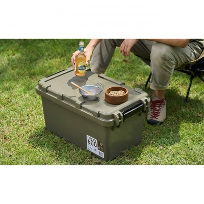 収納ボックス 44L 収納ケース TRAILBOX600 TRB-600 カーキ[53752201]