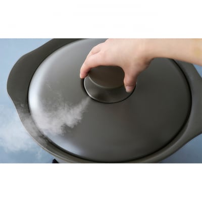 鍋 24cm 無加水鍋チャコールグレー 両手鍋 ihアイリスオーヤマ[53752183]