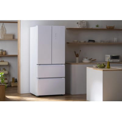 冷凍冷蔵庫 418Lホワイト　フレンチドア アイリスオーヤマ[53752010]