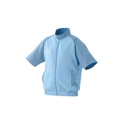 扇風機付き 作業服CASUALセットL半袖水色アイリスオーヤマ[53752284]