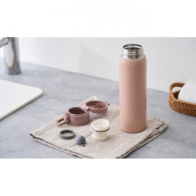 水筒 500ml マグボトル ステンレス ピンク アイリスオーヤマ[53752381]