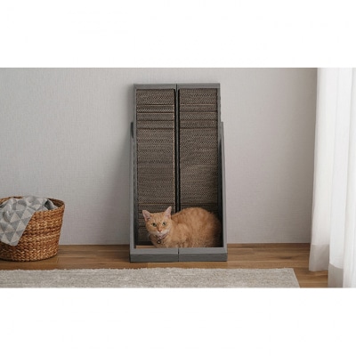 猫 爪とぎ ダンボール やすり付き爪とぎ アイリスオーヤマ[53752390]