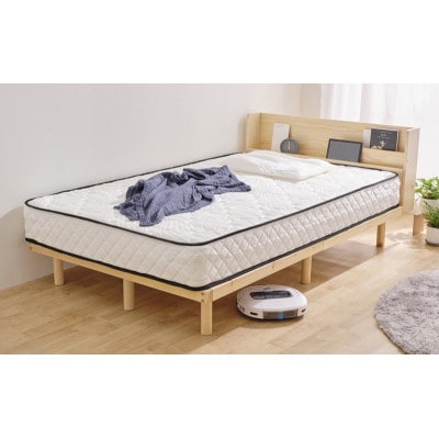 宮付き高耐荷重すのこベッド ナチュラル　アイリスオーヤマ[53752878]