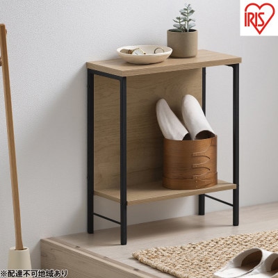 テーブル サイドテーブル　ナチュラル/ブラック アイリスオーヤマ[53752658]