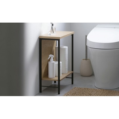 テーブル サイドテーブル　ナチュラル/ブラック アイリスオーヤマ[53752658]