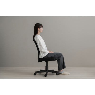 オフィスチェア  メッシュバックチェア  ブラック アイリスオーヤマ[53752659]